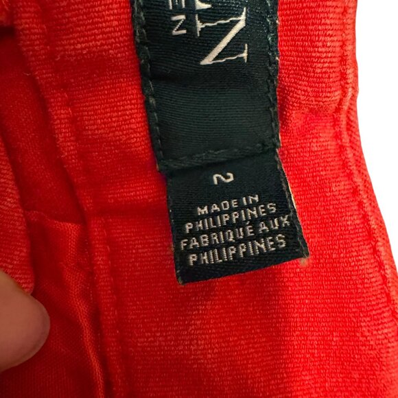 Lauren Ralph Lauren Womens Red Twill Shorts Size 2P - Picture 11 of 12